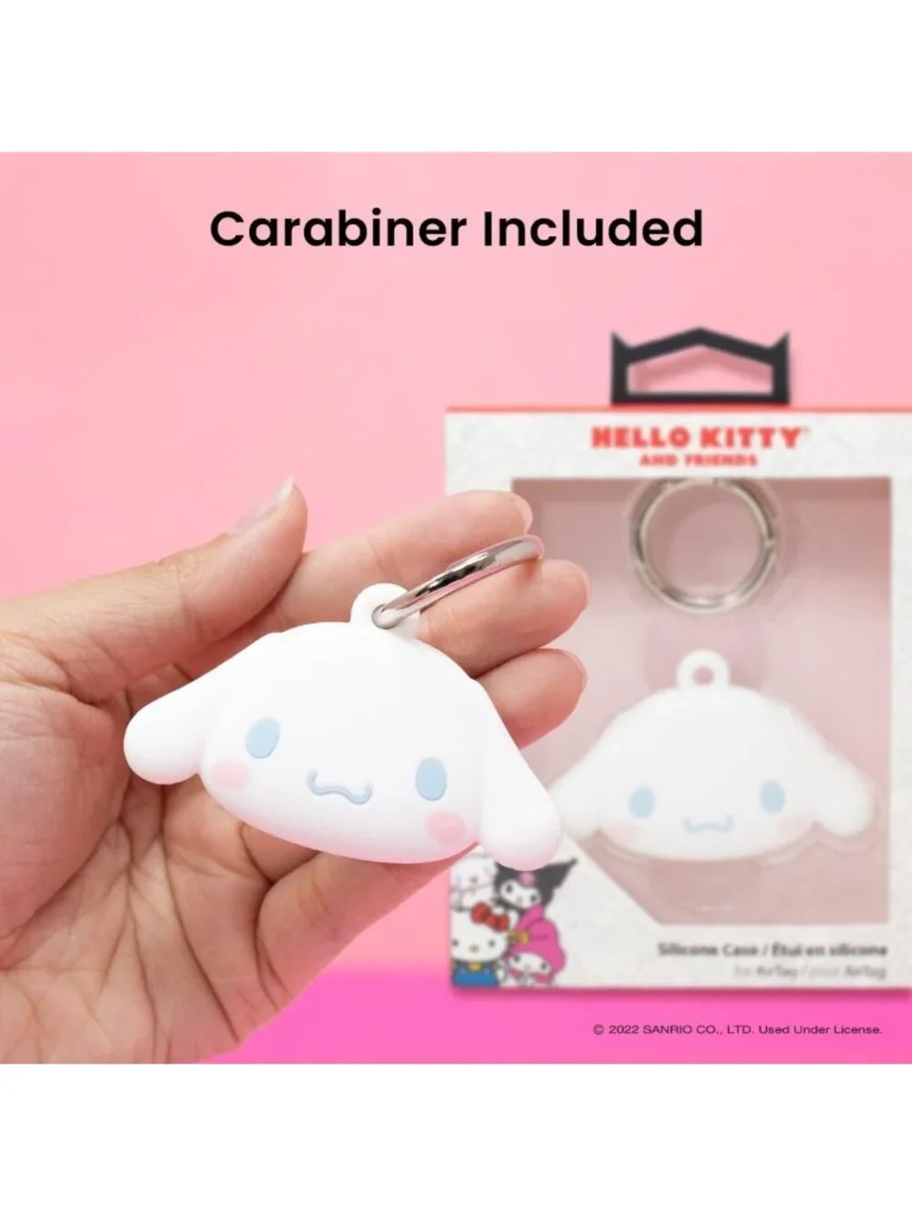 Cute Silicone Protective Cover for Apple AirTag - Cinnamoroll Character Case